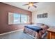 Bedroom with mountain views and window shutters at 23619 N 21St St, Phoenix, AZ 85024