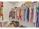 Well-organized walk-in closet with ample shelving and hanging space at 2524 S El Paradiso Dr # 74, Mesa, AZ 85202