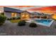 Home with pool, patio, and sunset views at 30255 N 115Th Dr, Peoria, AZ 85383