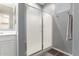 Large walk in shower with glass enclosure at 30255 N 115Th Dr, Peoria, AZ 85383