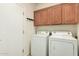 Laundry room with washer, dryer, and cabinets at 30792 N Orange Blossom Cir, San Tan Valley, AZ 85143