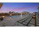 Stunning pool and spa at sunset, fire pit at 33214 N 14Th St, Phoenix, AZ 85085