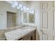 Bathroom with granite countertop and updated vanity at 3324 E Maldonado Dr, Phoenix, AZ 85042