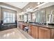 Elegant bathroom with double sinks, granite counters and soaking tub at 40610 N Bradon Ct, Phoenix, AZ 85086