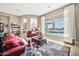 Living room features a view of the pool and comfortable seating at 40610 N Bradon Ct, Phoenix, AZ 85086