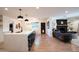 Modern kitchen with white cabinets and large island at 4525 N 82Nd St, Scottsdale, AZ 85251