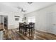 Charming dining room with a wooden table and six chairs at 500 W Jasper Dr, Chandler, AZ 85225