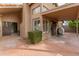 Brick patio with covered area and grill at 5025 E Waltann Ln, Scottsdale, AZ 85254