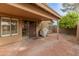 Brick patio with covered area, and grill at 5025 E Waltann Ln, Scottsdale, AZ 85254