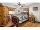 Bedroom with wood furniture and southwestern decor at 5271 E Shiprock St, Apache Junction, AZ 85119