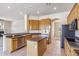 Modern kitchen featuring an island and double oven at 5950 E Lowden Ct, Cave Creek, AZ 85331