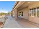 Covered patio with view of backyard and windows at 5950 E Lowden Ct, Cave Creek, AZ 85331