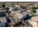 Aerial view showing a house with a pool, surrounded by other homes at 731 N Nantucket St, Chandler, AZ 85225