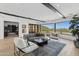 Bright living room with mountain views and hardwood floors at 8200 N Charles Dr, Paradise Valley, AZ 85253