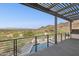 Pergola offering stunning mountain and city views at 8200 N Charles Dr, Paradise Valley, AZ 85253