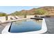 Modern pool with mountain views and lounge chairs at 8200 N Charles Dr, Paradise Valley, AZ 85253