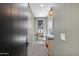 Stylish powder room with patterned tile floor and modern vanity at 8200 N Charles Dr, Paradise Valley, AZ 85253