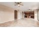 Open kitchen with dark wood cabinets and an island at 8841 W Cordes Rd, Tolleson, AZ 85353