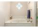 Bathroom with soaking tub and diamond window at 9535 E Mclellan Rd, Mesa, AZ 85207