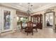 Breakfast nook with ornate table and chairs, kitchen access at 9535 E Mclellan Rd, Mesa, AZ 85207