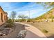 Pathway to entrance with desert landscaping at 9535 E Mclellan Rd, Mesa, AZ 85207