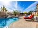 Stunning pool with lounge chairs and a relaxing patio area at 9535 E Mclellan Rd, Mesa, AZ 85207