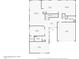 First floor layout with kitchen, living room, and bedrooms at 10406 E Laguna Azul Ave, Mesa, AZ 85209