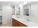 Bathroom with double vanity, large mirrors, and plenty of storage at 1120 E Kael Cir, Mesa, AZ 85203