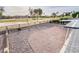 Backyard view showing gravel landscaping and covered patio at 11225 S Tomah St, Phoenix, AZ 85044