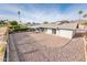 Large backyard with gravel landscaping and covered patio at 11225 S Tomah St, Phoenix, AZ 85044