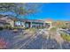 Landscaped backyard with a view of the mountains and the pool at 12657 N 135Th St, Scottsdale, AZ 85259