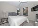 Comfortable bedroom with a queen bed and mountain views at 12657 N 135Th St, Scottsdale, AZ 85259