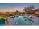 Inviting freeform pool with a tranquil desert landscape setting at 12657 N 135Th St, Scottsdale, AZ 85259