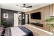 Modern bedroom with wood-look floors and stylish wall decor at 13235 N 24Th Ave, Phoenix, AZ 85029