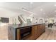 Modern kitchen with large island and built-in appliances at 16446 N 56Th Way, Scottsdale, AZ 85254