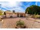 Spacious backyard with covered patio, mature trees, and gravel landscaping at 1724 W 15Th Ave, Apache Junction, AZ 85120