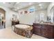 Elegant bathroom with a large soaking tub, double vanity, and marble flooring at 1805 W Parnell Dr, Phoenix, AZ 85085