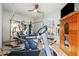 Home gym with various exercise equipment and sauna at 1805 W Parnell Dr, Phoenix, AZ 85085