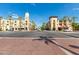 Brick-paved town square with shops and a clock tower at 19961 W Heatherbrae Dr, Litchfield Park, AZ 85340