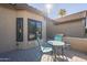 Small patio with bistro table and chairs at 2265 E Mallard Ct, Gilbert, AZ 85234