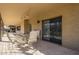 Patio with seating area and view of backyard at 2265 E Mallard Ct, Gilbert, AZ 85234