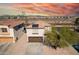 House with garage and solar panels, aerial view at 3234 S Bowman Rd, Apache Junction, AZ 85119