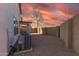 Backyard with gravel, block wall, and AC unit at 3234 S Bowman Rd, Apache Junction, AZ 85119