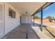 Covered patio area overlooking the backyard at 3744 W Malapai Dr, Phoenix, AZ 85051