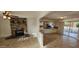 Dining area with tile floors, open to kitchen and living room at 4054 E Clovis Cir, Mesa, AZ 85206