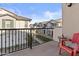 Community view from a private balcony with seating area at 4717 S Ferric --, Mesa, AZ 85212