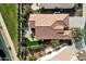 Aerial view of home and backyard, showing roofline at 5089 S Harvest St, Gilbert, AZ 85298