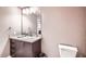 Clean bathroom with vanity, toilet and mirror at 5450 E Deer Valley Dr # 1180, Phoenix, AZ 85054