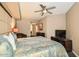 King-size bed, TV, and access to another room at 5450 E Deer Valley Dr # 1180, Phoenix, AZ 85054