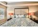 Main bedroom with a king-size bed and stylish headboard at 5450 E Deer Valley Dr # 1180, Phoenix, AZ 85054